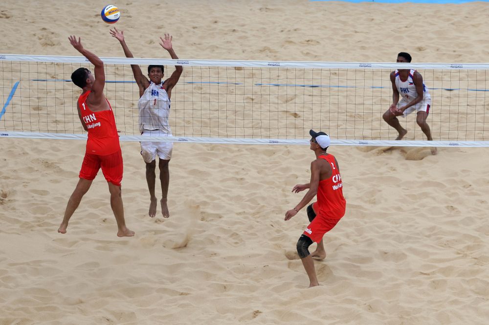 沙排比賽激烈進行中  圖片源于新華社.jpg